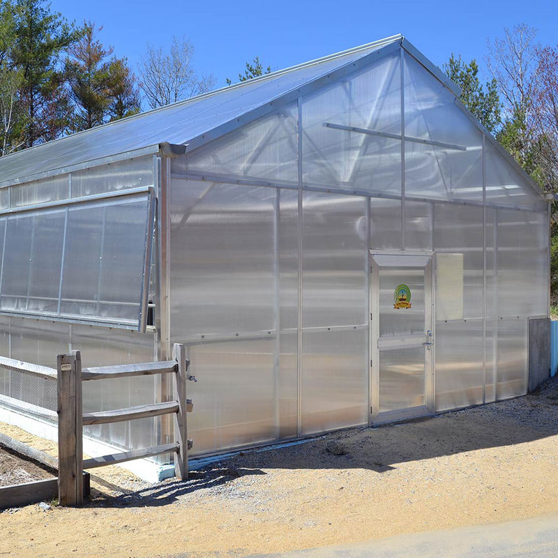 多用性 シングルスペン 多壁ポリカーボネート温室 野菜 苗木 花 庭園 農業