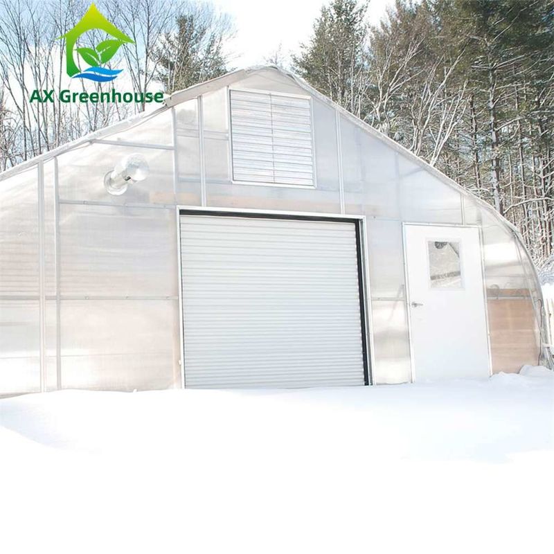 カスタマイズ可能なサイズと溶融亜鉛メッキ鋼フレームを備えた、組み立てが簡単な透明PCシート温室